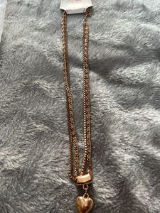 Double Chain With Heart