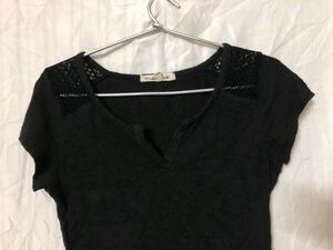 Black Short sleeve Top