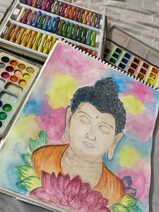 Buddha Watercolor Art