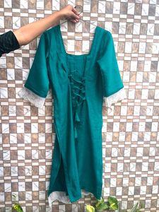 Corset Back Long Kurti 🎀