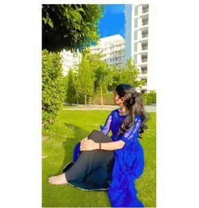 Elegant Blue Maxi Dress