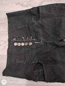 High Waist Black Jeans