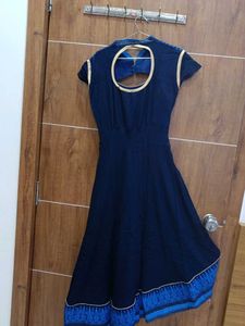 Elegant Blue Anarkali Kurta