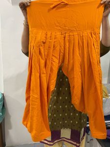 Orange Patiala Salwar Suit