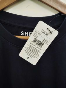 Shein Classic Navy Blue T-Shirt