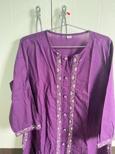 Purple Kurta Set