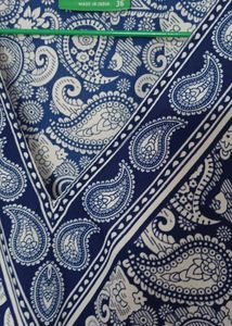 Paisley Print  Blue Kaftan Top