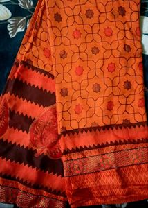 New Saree With Atteched Blouse