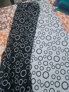 Chiffon Black And White Saree