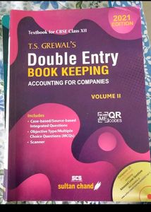 Class 12 Double Entry Book Keeping Ts Grewal