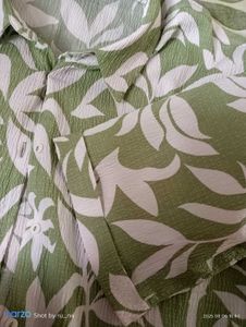 Green Floral Print Shirt