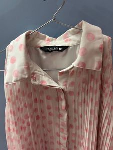 FabAlley Pink Polka Dot Sleeveless Top