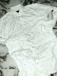 White printed shirt