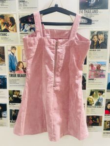 Denim Pink Dress 🌸🎀