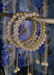 Pearl Bangles with Dangling Charms