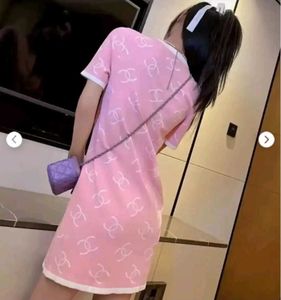 Chanel  Pink T-Shirt Dress