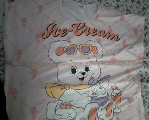 Cute Bear Ice Cream Nightgown