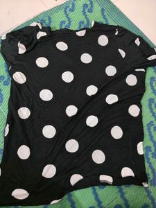 Polka Dot V-Neck Top