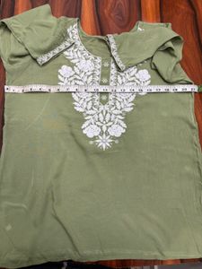 Price Drop! Chikankari Short Kurti For Women