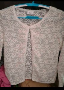 White Soft  Cardigan.