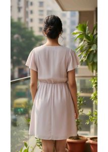 Elegant Pink Mini Dress
