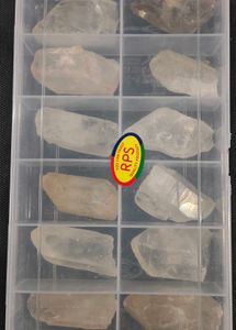 natural raw himalayan clear quartz box