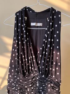 Halter Neck Polka Dress