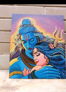 Shiva Parvati Artwork Painting