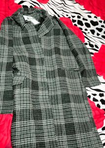 White Nd Black Long Coat 🧥