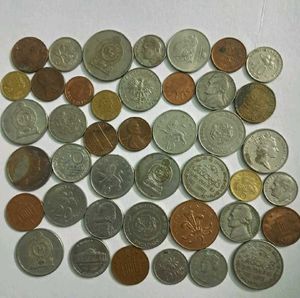 68 Foreign Coins Includes 10 BiMetallic + 16Tokens