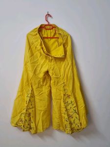 Yellow Embroidered Kurta Set
