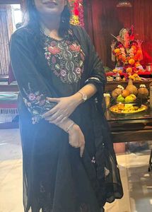 Mehndi Green Embroidery FULLSuit Set (+ Dupatta)