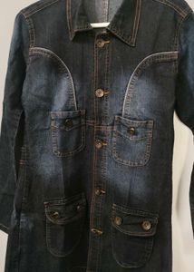 Denim Mini Shirt Dress