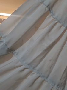White Tiered Peasant Skirt