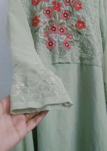 Embroidered Georgette Kurta