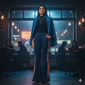 ✨Nautical Nova Flared Shimmer Trousers! ✨