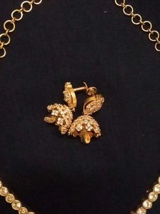 Golden White Stone Amazing Jewellery Set