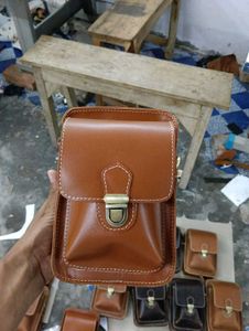 Leather Unisex Crossbody Bag
