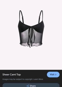 black mesh cami top