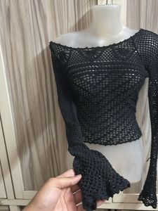 Crochet Long Sleeve Top