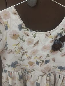 White Floral Frock