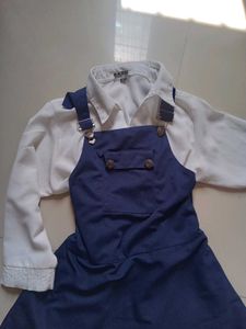 korea imported dress and white shirt