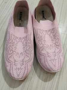 Pink Jogging And Casual Shoes For Women.