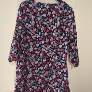 Heart Print Tunic Dress
