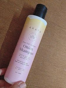 arata hair fall defence onion shampo