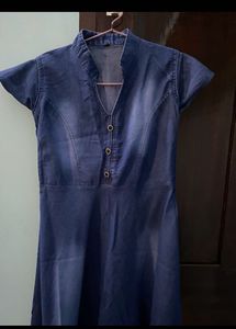 Denim Skirt And Top Combo WithTop