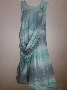 Sparkly Aqua Evening Gown