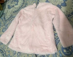 Pink Fuzzy Floral Sweater