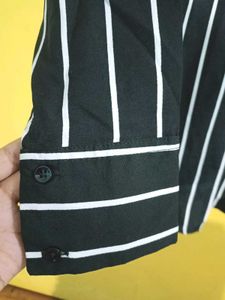 Striped V-Neck Blouse