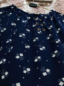Women Blue Rayon Top 💙